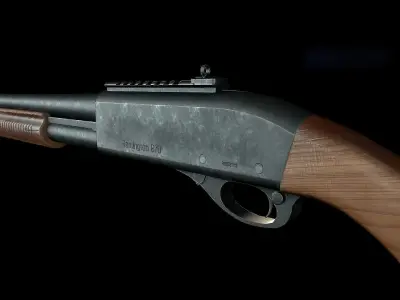 Remington Model 870 Free low-poly 3D model