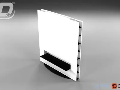 TV Wall Free 3D model