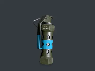 Stun Grenade Free low-poly 3D model