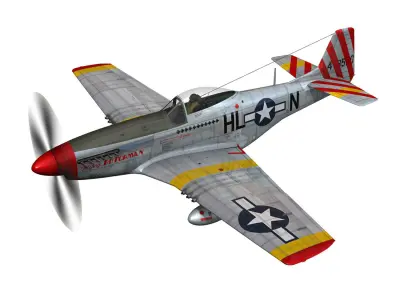 North American P-51D - Flying Dutchman  3D model