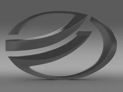 Zaz Logo 3D model