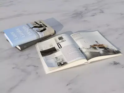 Decorative set of books Free low-poly 3D model