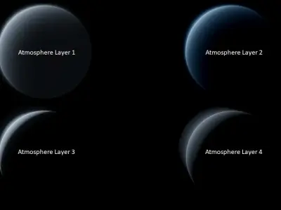 Planet Proxima Centauri B 3D model