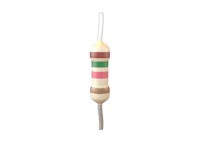 Resistors v1 001 Low-poly 3D model