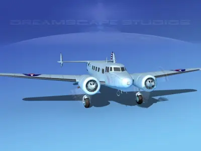 Lockheed C-37 US Army Air Corps 3D model