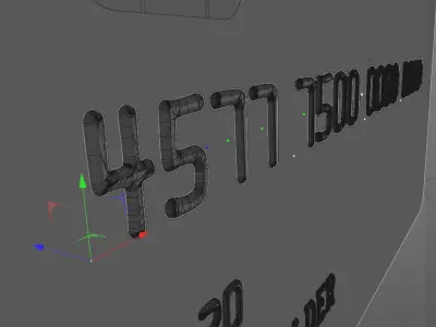 Credit Card 3D model buy