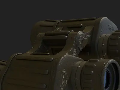 Swarovski 7x42 Binocular Low-poly 3D model