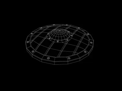 Vyking Shield Low-poly 3D model