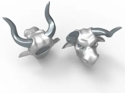 Bull head  3D model