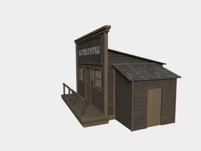 Bathhouse Store Low-poly 3D model