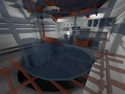 Panzer Tiger Tank Late 1944 Clay with interior 3D model