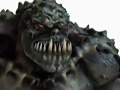 Green Wolverine Monster 3D model