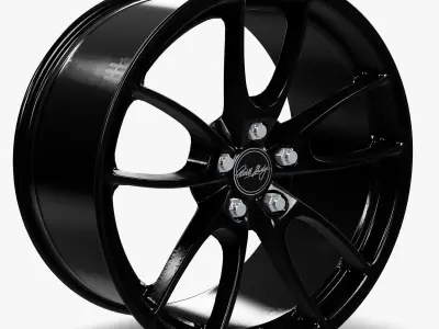 Carroll Shelby Wheel Company CS5 Wheel Gloss Black Mustang 3D model