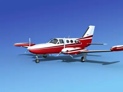 Cessna 421 Golden Eagle V16 3D model