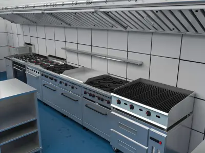 Commercial Kitchen 7 3D model