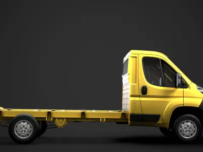 Fiat Ducato Chassis Truck Single Cab 3800WB 2014 3D model