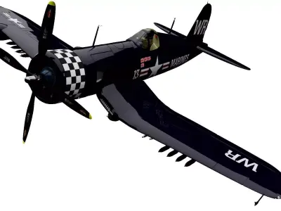 F4U-5 Corsair 3D model