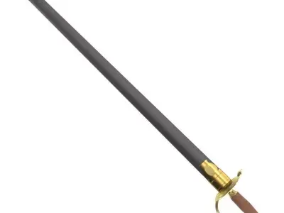 British sword Free 3D model
