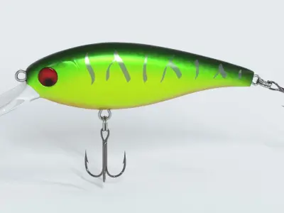 colorful fishing lure 3D model
