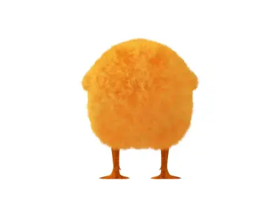 Baby Chick Chicken Farm Animal 3D model