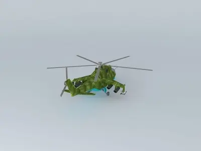 Mil Mi24 3D model
