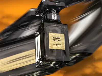 Modern Perfume Bottle 3D Model for Product Advertising 3D model