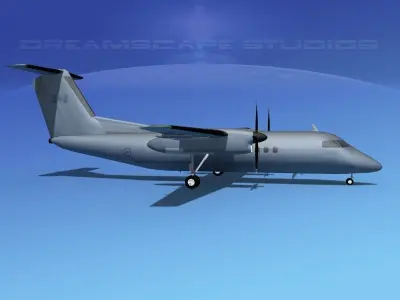 Dehaviland DHC-8 100 RCAF 3D model