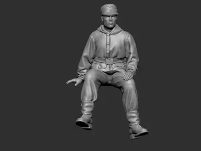 German Tankman ww2 7 3D print model