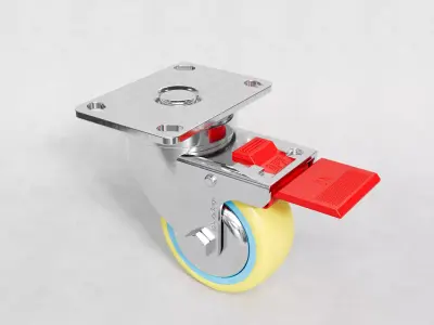 Caster wheels 3D model