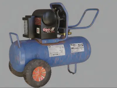 Air compressor 3D model