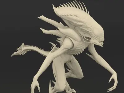 Xenomorph alien new design 3D print model