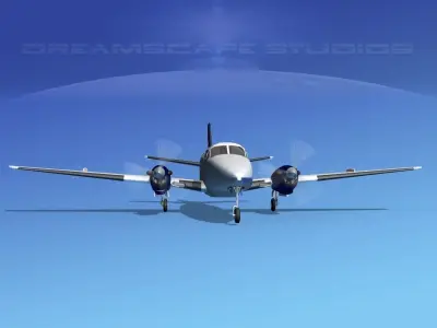 Beechcraft B99 Texair 3D model