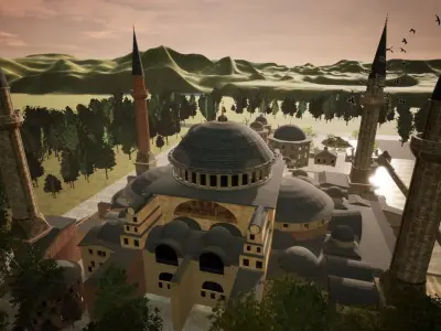 Hagia Sophia Ayasofya Turkey - 3D model Low-poly 3D model