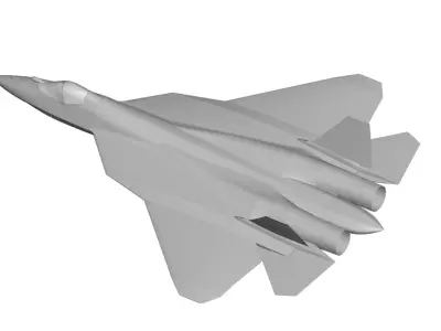 Sukhoi HAL FGFA Stealth Fighter 3D model