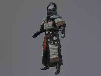 mongolian soldier 3D model