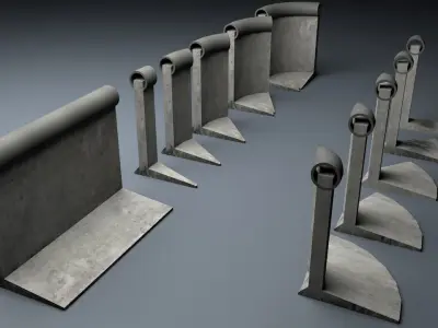 Berlin Wall 2nd gen Element 3D model