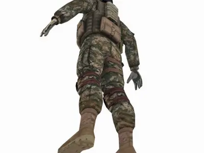 US Army Marine Desert 3D model