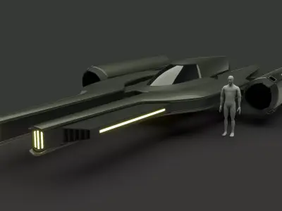 Racing Spaceship Acrux 3D model