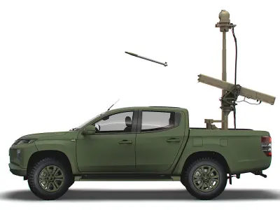 Mitsubishi L200 Vampire C-UAS 2023 3D model