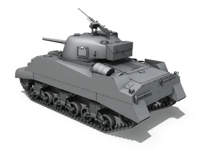 M4 Sherman MK III British army 3D model