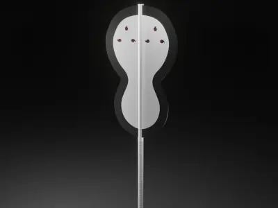 Fixture Gunbai Madara and Obito low-poly Low-poly 3D model