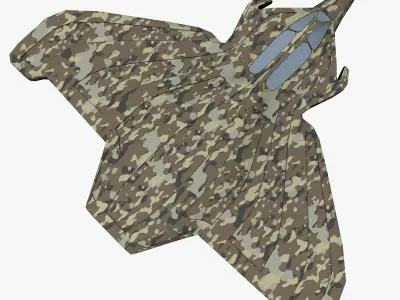 space mosquito A Low-poly 3D model