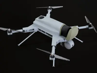 Kargu Drone Low-poly 3D model