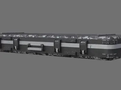 Military Case 2B Low-poly 3D model
