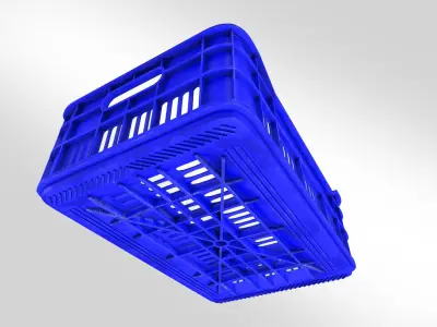 Plastic Crate T1 Low-poly 3D model