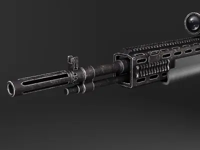 M14 EBR sniper rifle 3D model