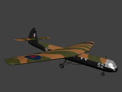 Airspeed Horsa Free low-poly 3D model