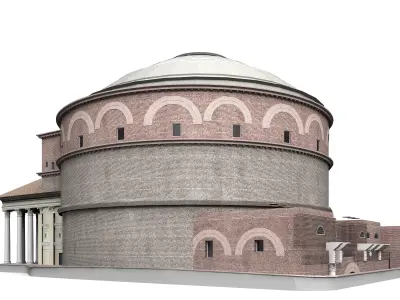 Pantheon in Rome Italy 3D model