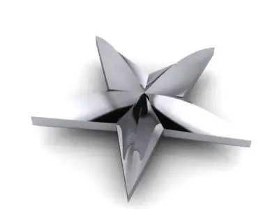 Military 3D 5 FIVE Point Star 3D print model