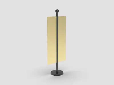 Style advertisement close to a urban street in city 3D model